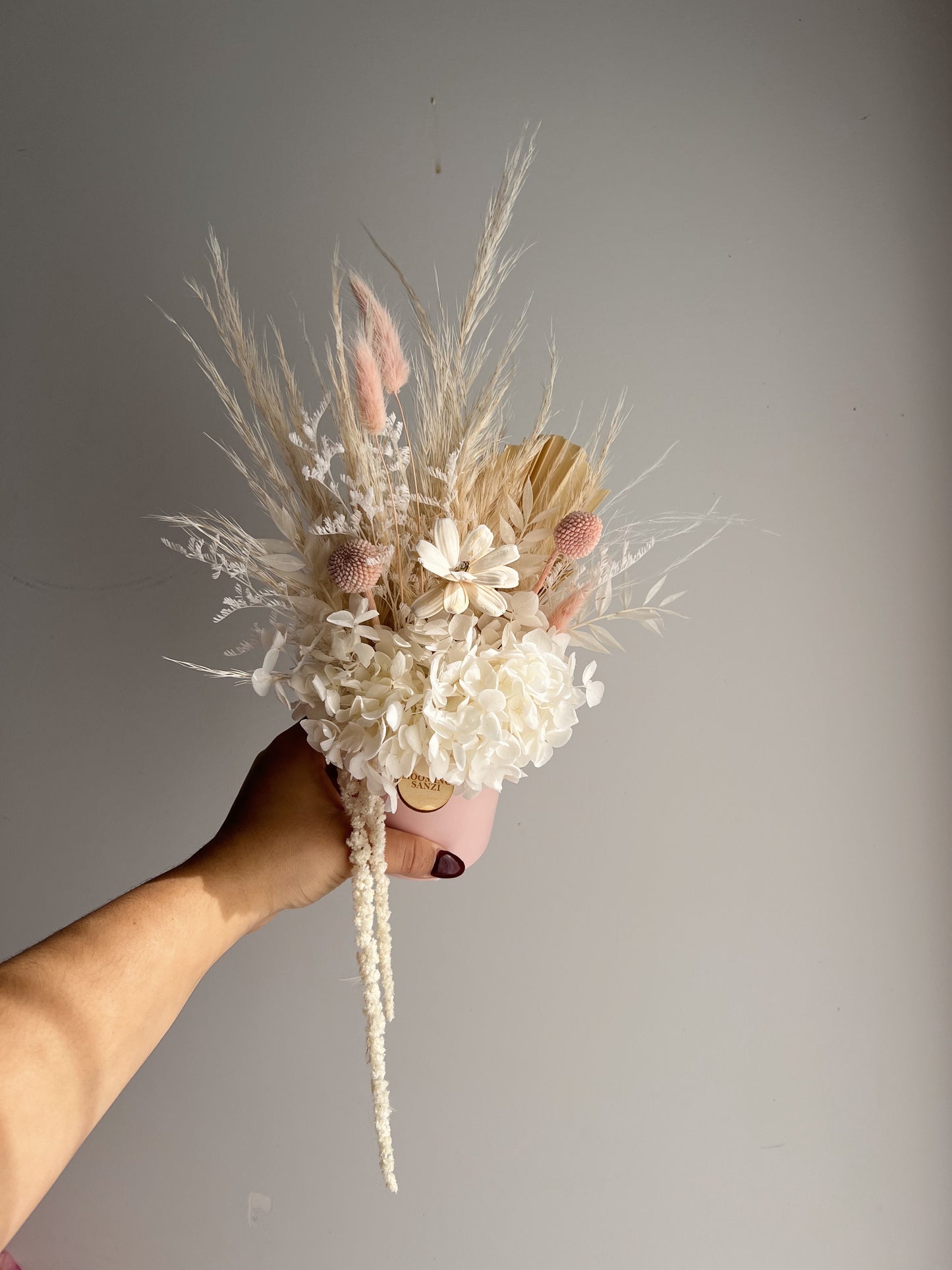 Mini Pink Dried Arrangement
