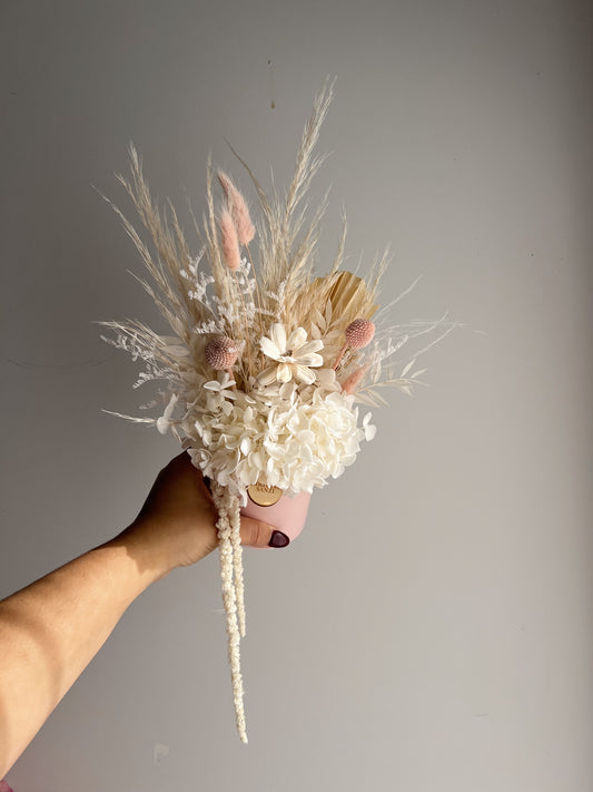 Mini Pink Dried Arrangement