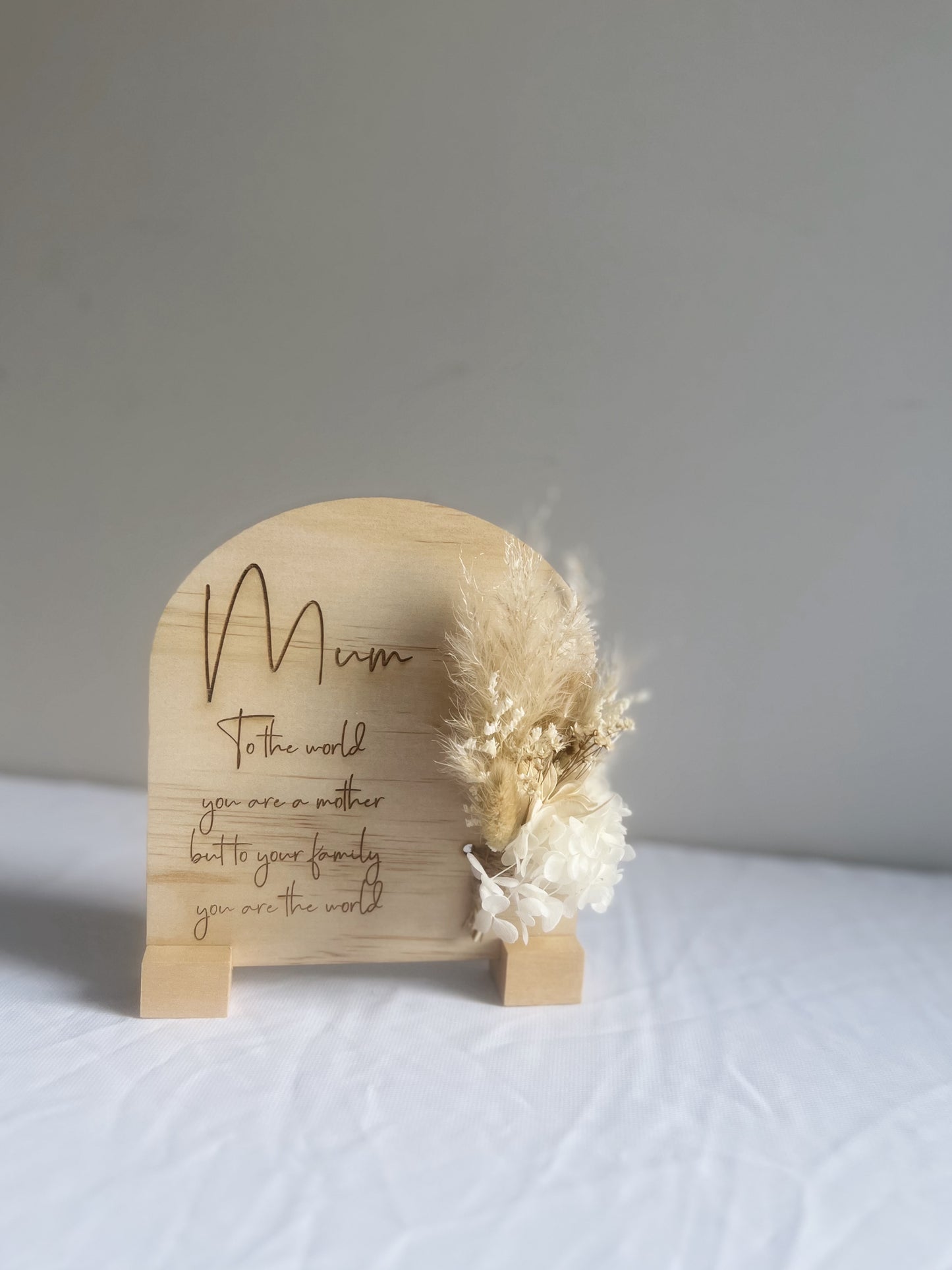 The Floral Mum Plaque - Blooming Sanzi