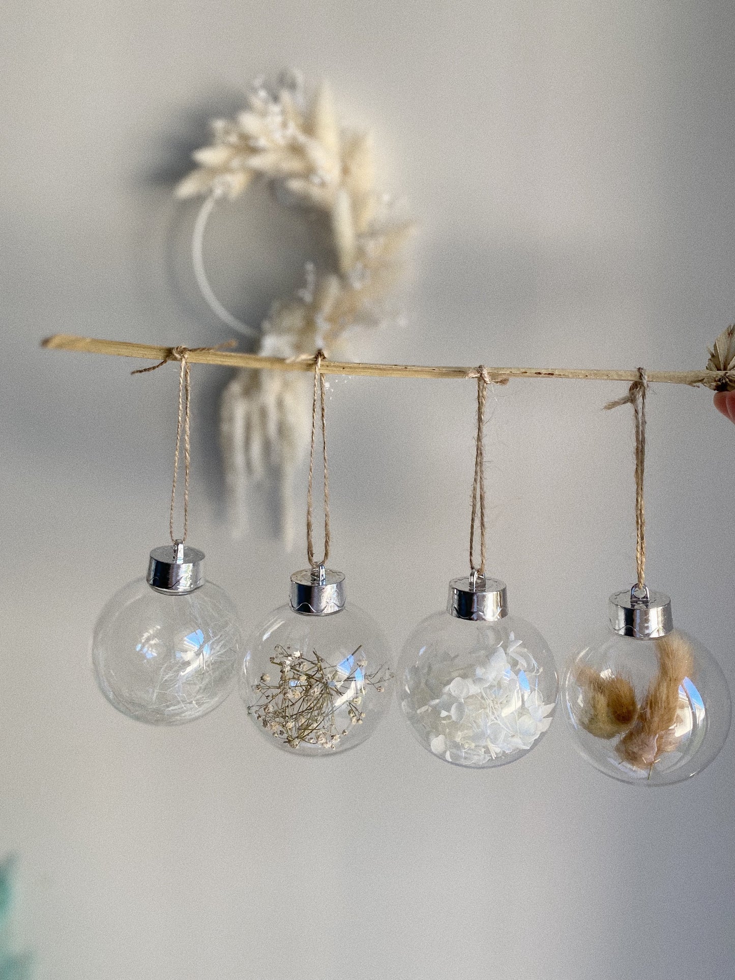 Dried Flower Baubles - 8cm - Blooming Sanzi