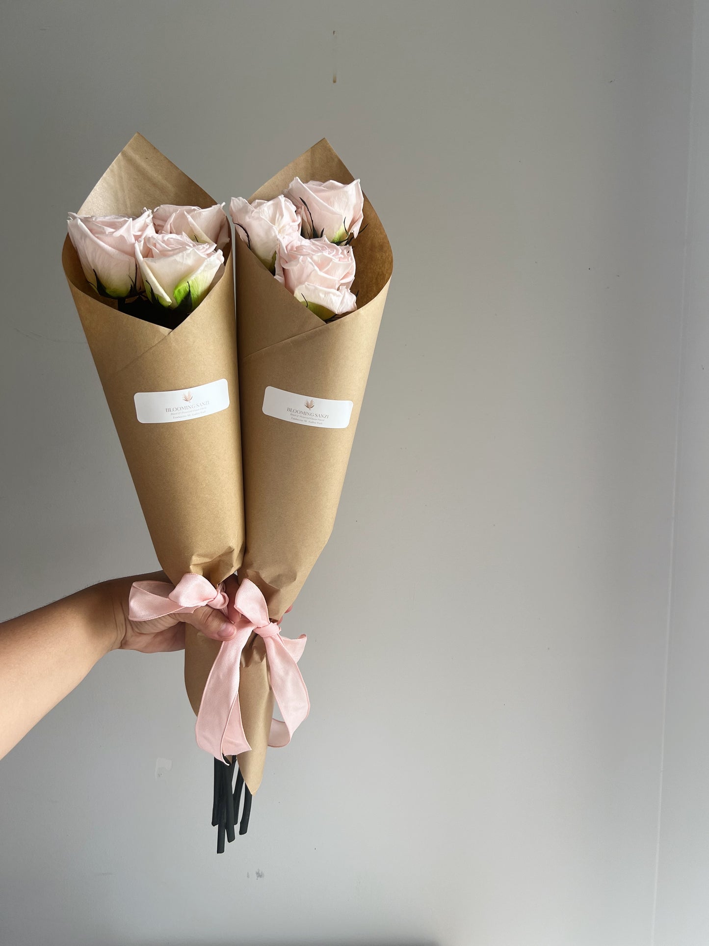 Preserved Pink Rose Bouquet