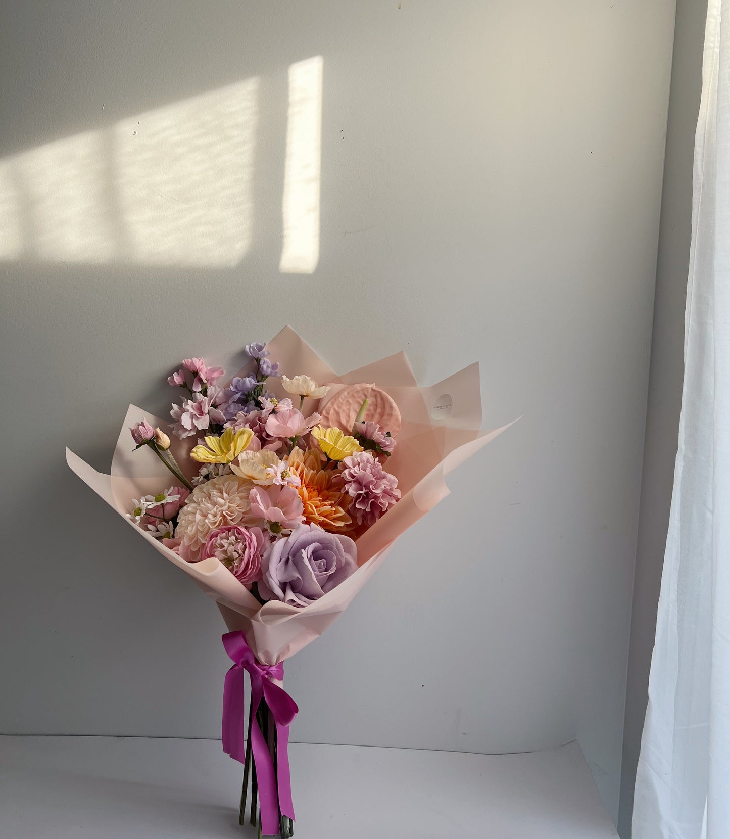 Pops of Pastel Silk Bouquet