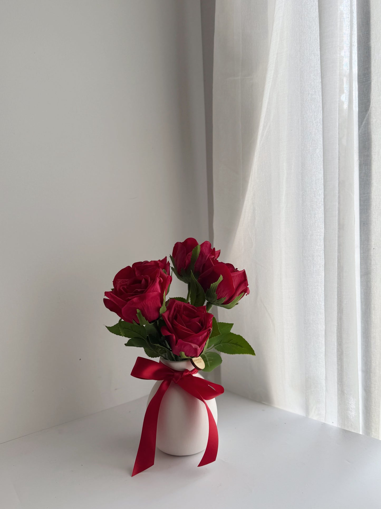 Silk Red Rose Arrangement