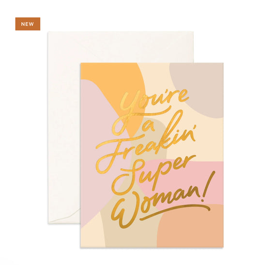 Freakin Super Woman Card