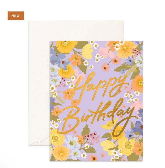 Spring Florals Birthday Card