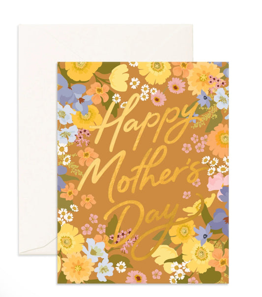 Spring Florals Happy Mothers Day Card
