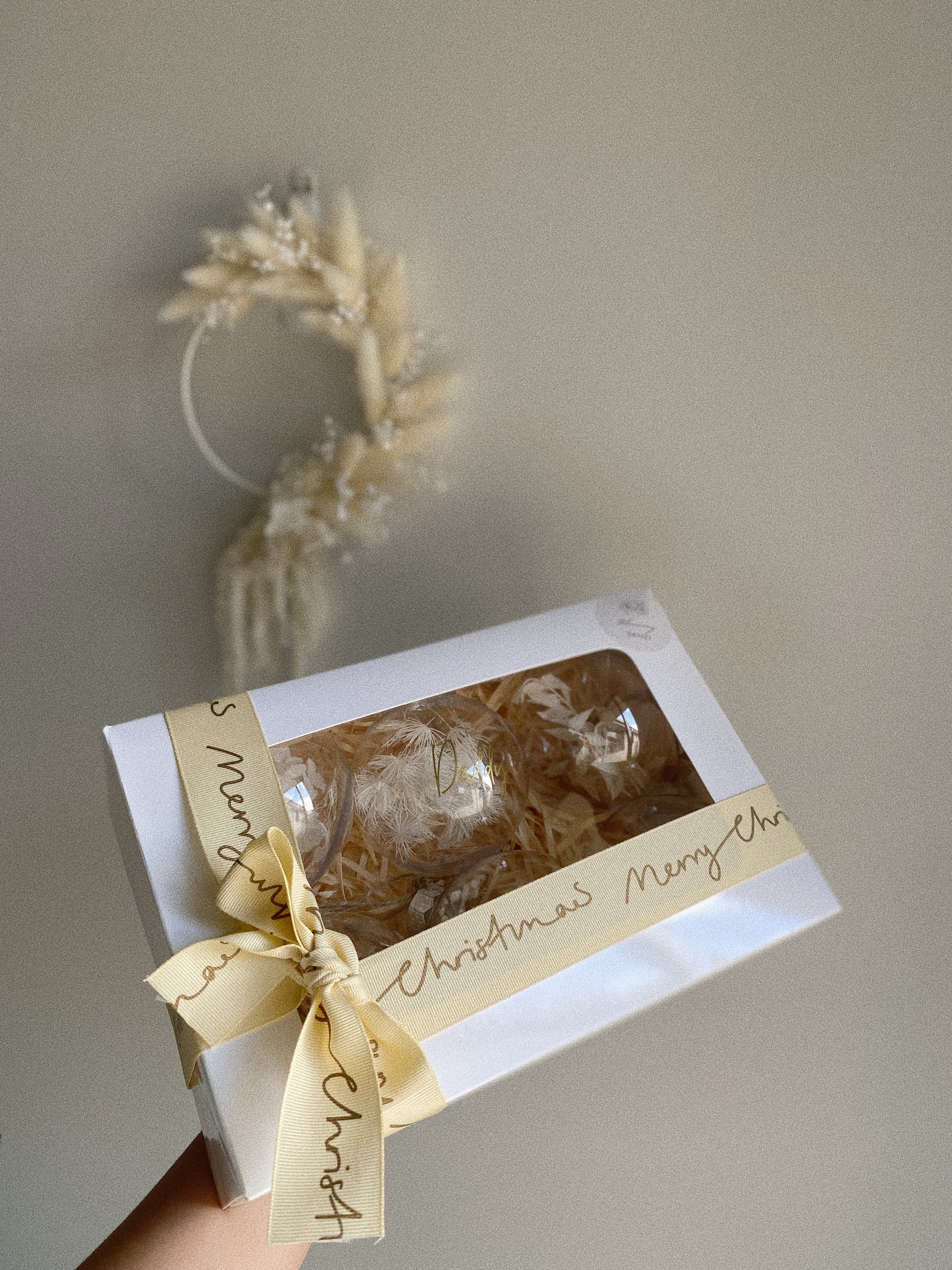 Dried Flower Baubles - 8cm - Blooming Sanzi