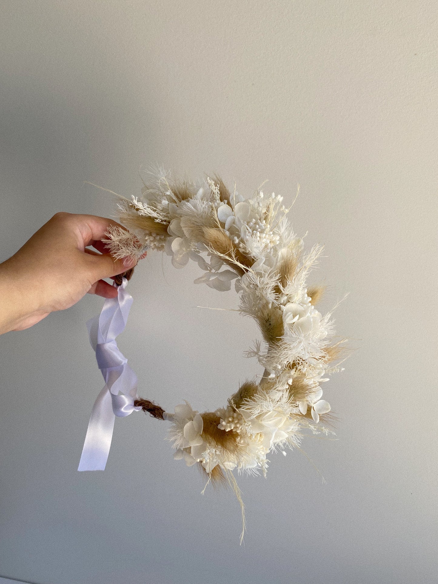 Luxe Neutral Flower Crown - Blooming Sanzi