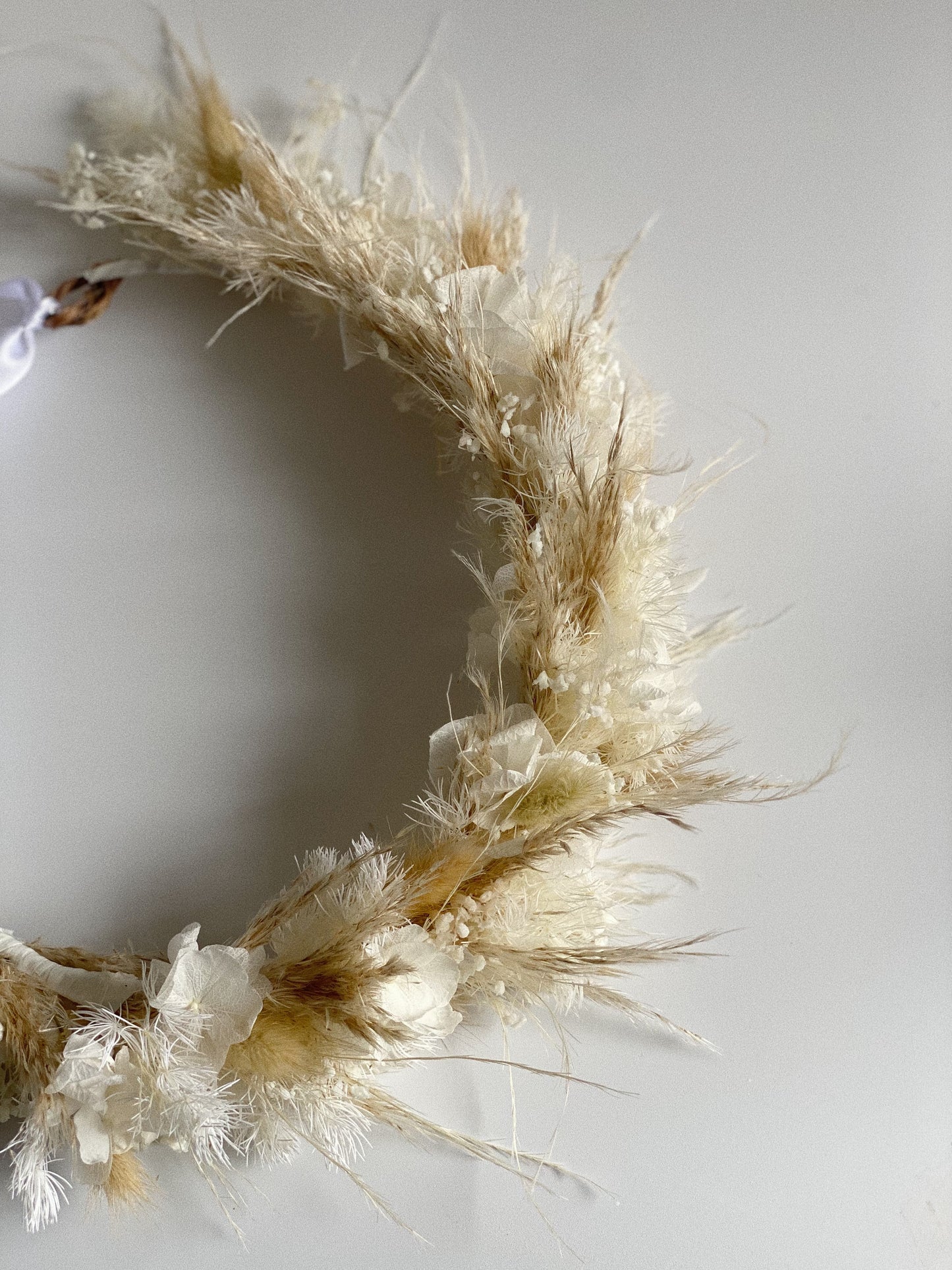 Whimsical Neutral Flower Crown - Blooming Sanzi