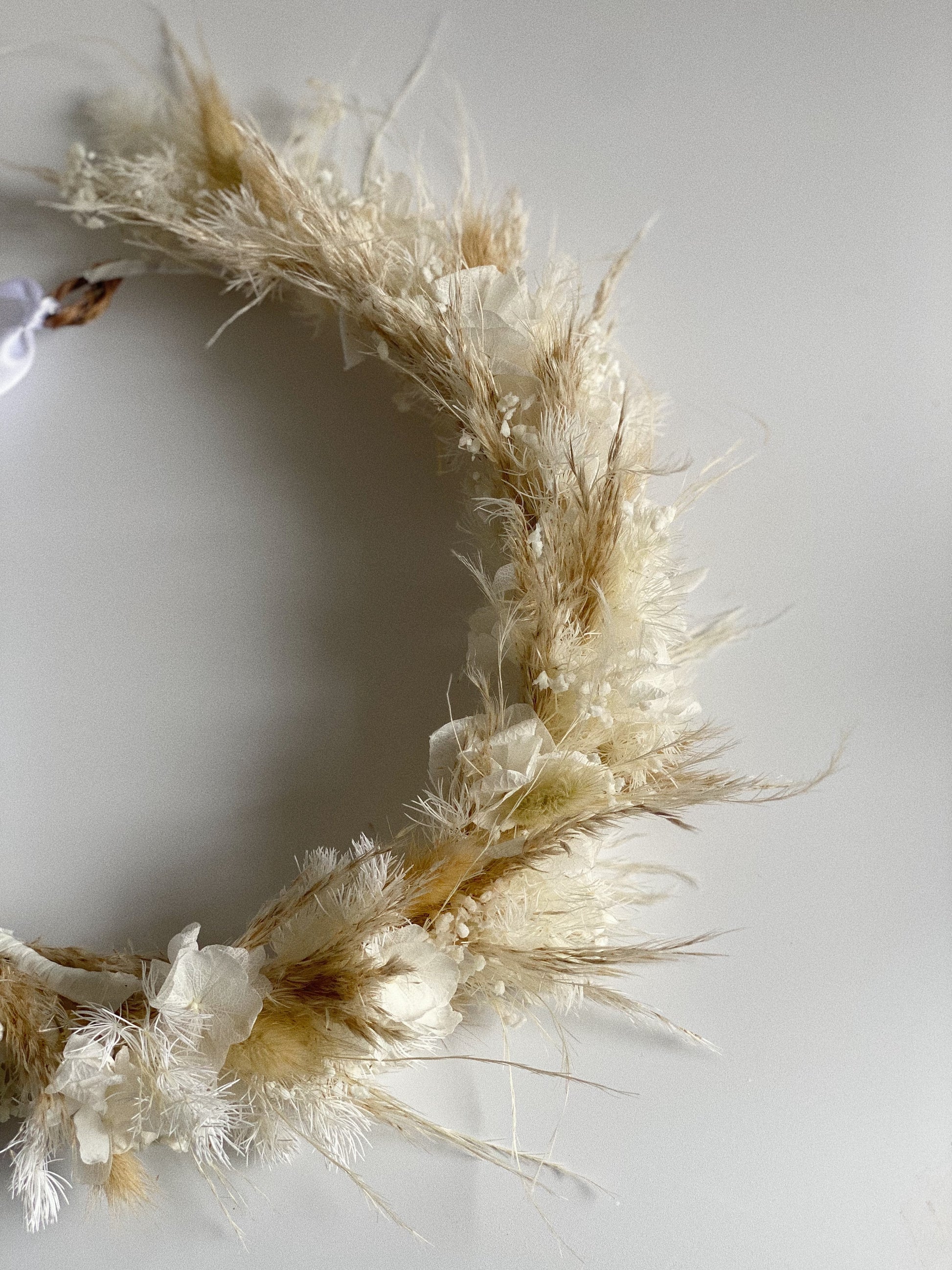 Whimsical Neutral Flower Crown - Blooming Sanzi