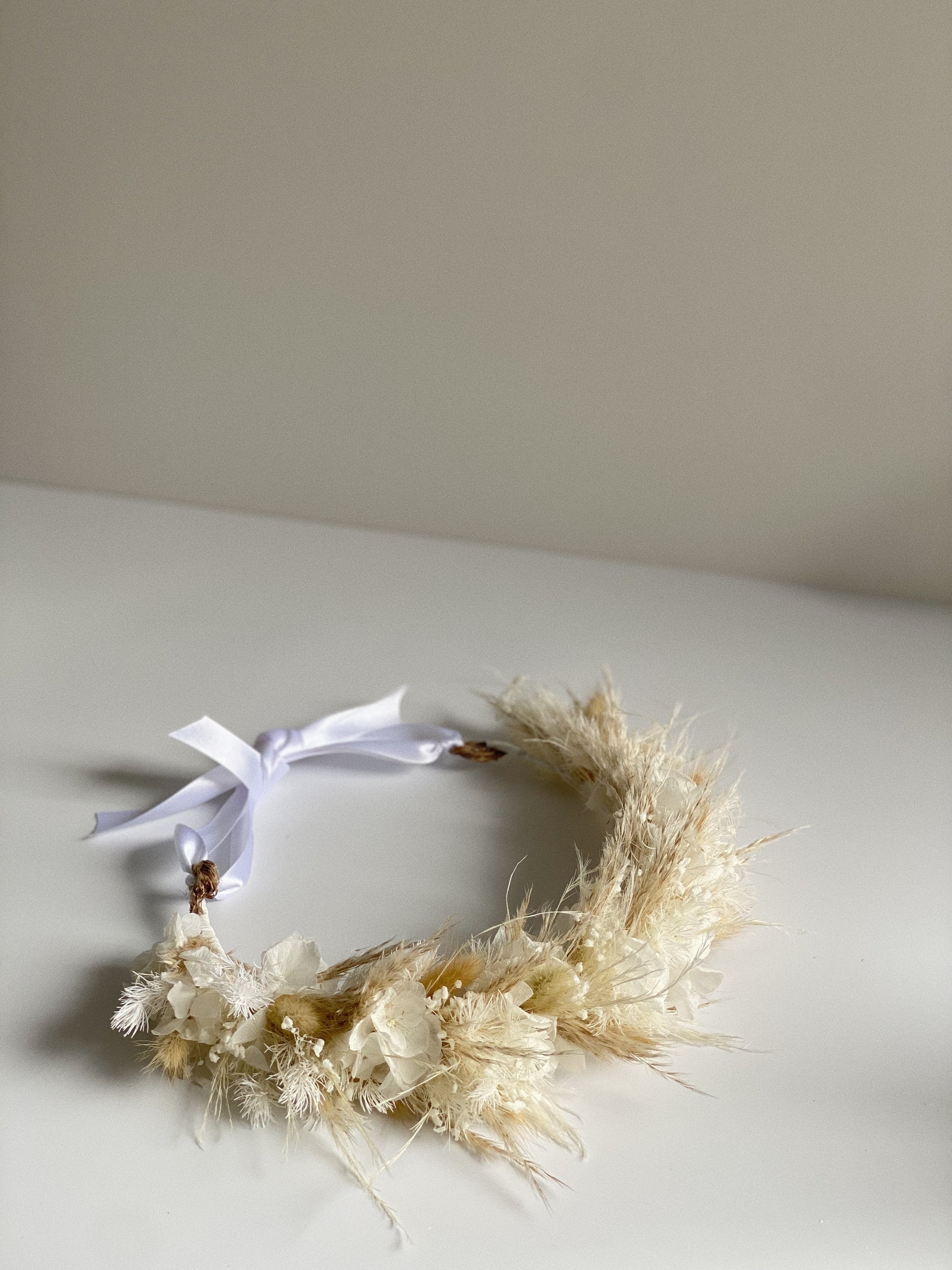Whimsical Neutral Flower Crown - Blooming Sanzi