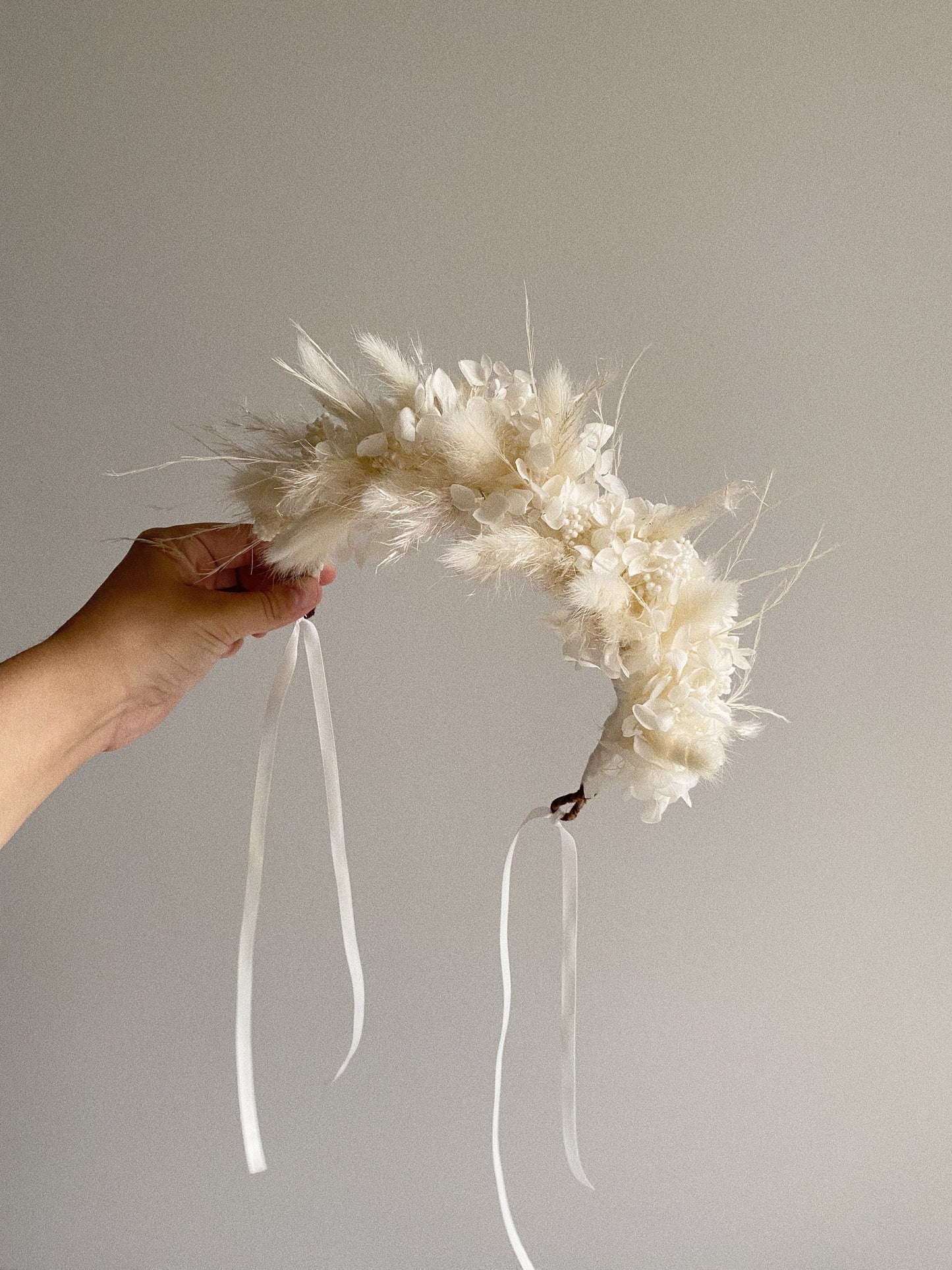 All White Flower Crown - Blooming Sanzi