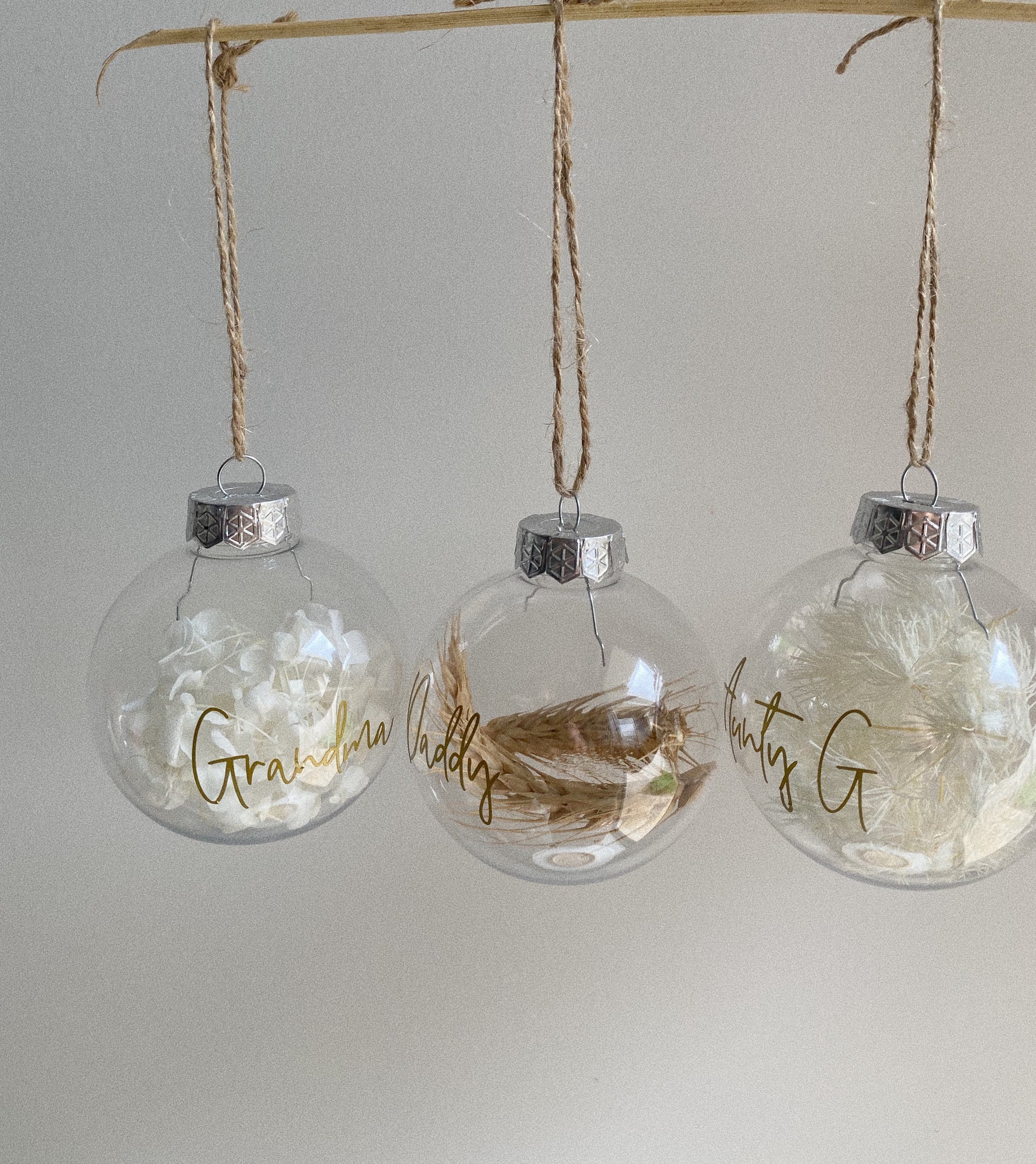 Dried Flower Baubles - 8cm - Blooming Sanzi