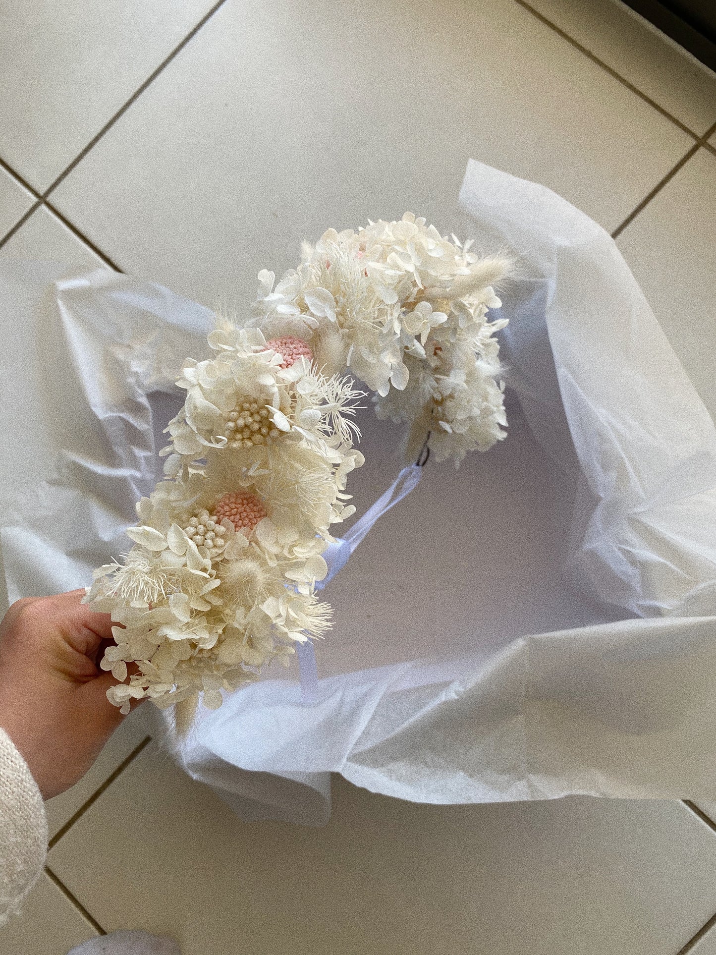 Soft Pink Flower Crown - Blooming Sanzi